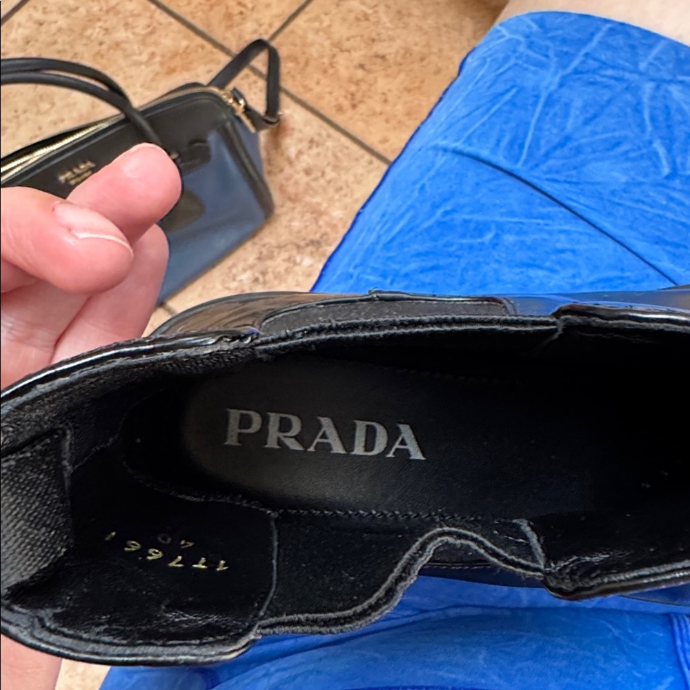 Prada Double Sole Chelsea Boot in black (size 40/womens 10) - Picture 9 of 16